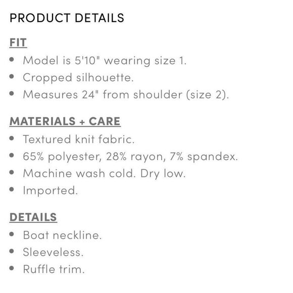 Torrid Black Texture Knit High Neck Ruffle Crop Top Sz 1X - Picture 7 of 8